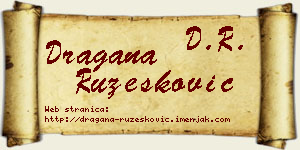 Dragana Ružesković vizit kartica